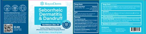 RoyceDerm Seborrheic Dermatitis and Dandruff Medicated Cleansing Bar 포장