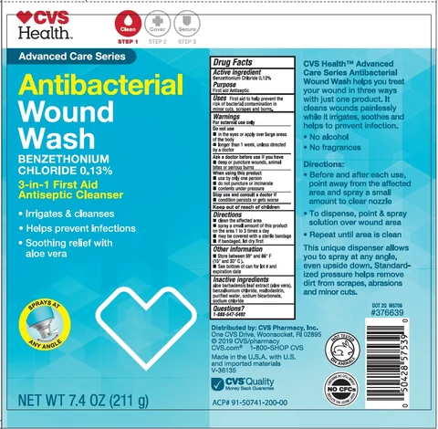 CVS Antiseptic Wound Wash packaging
