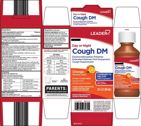 Leader Cough DM packaging