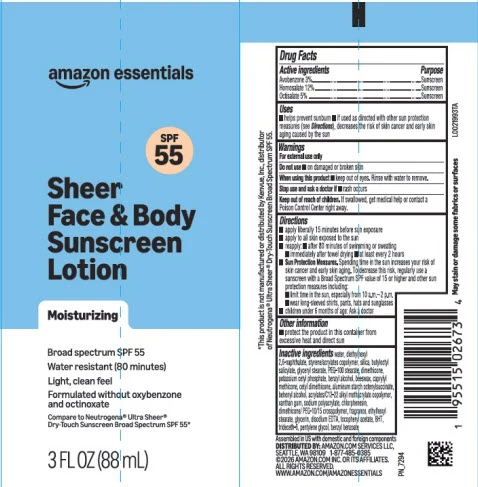 Sheer Touch Sunscreen SPF 55 포장