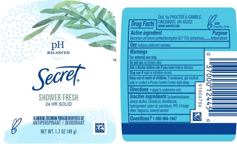 Secret Shower Fresh Antiperspirant and DeodorantWide 포장