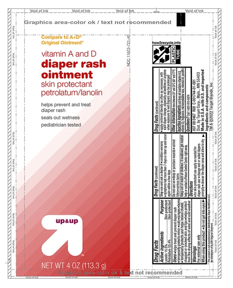 Target Vitamin A and D Diaper Rash packaging