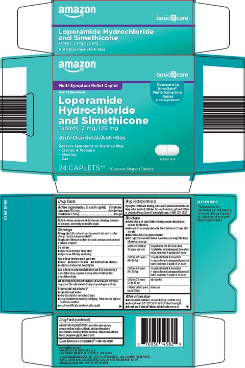Basic Care Loperamide Hydrochloride and Simethicone 포장