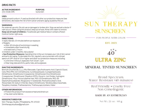 Sun Therapy Sunscreen 포장