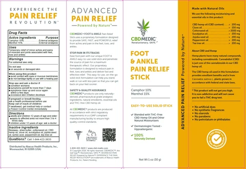 CBDMEDIC Foot and Ankle Pain Relief packaging