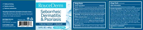 RoyceDerm Seborrheic Dermatitis and Psoriasis Treatment cream 포장