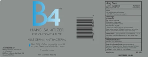B4 Hand Sanitizer 포장