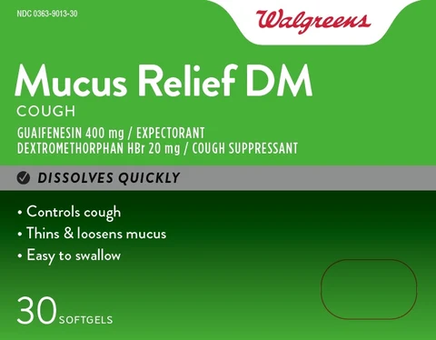 MUCUS RELIEF DM packaging