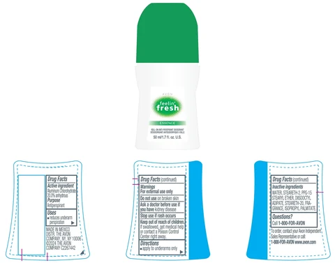 AVON Feelin Fresh EssenceRoll-On Anti-Perspirant Deodorant 포장