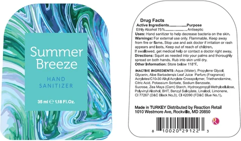 Summer Breeze Hand Sanitizer 포장
