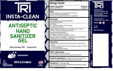 Insta-Clean Hand Sanitizer Gel packaging