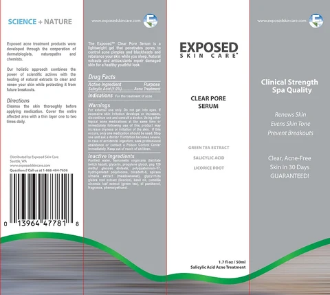 CLEAR PORE SERUM packaging
