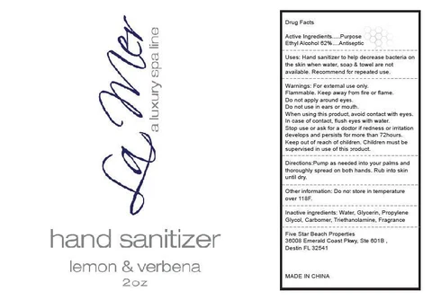 La mer Hand Sanitizer packaging