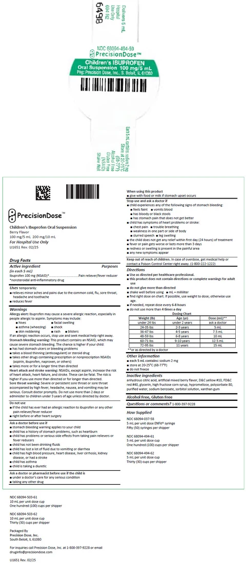 Childrens Ibuprofen packaging
