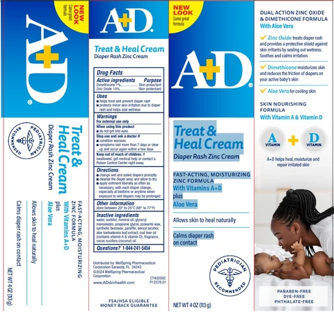 AD Treat Diaper Rash Cream with Dimethicone and Zinc Oxide 포장