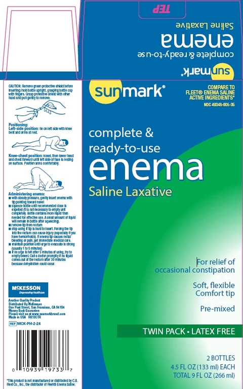 Saline Laxative 포장