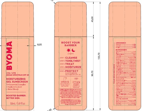 Byoma Moisturizing Sunscreen SPF 30 packaging
