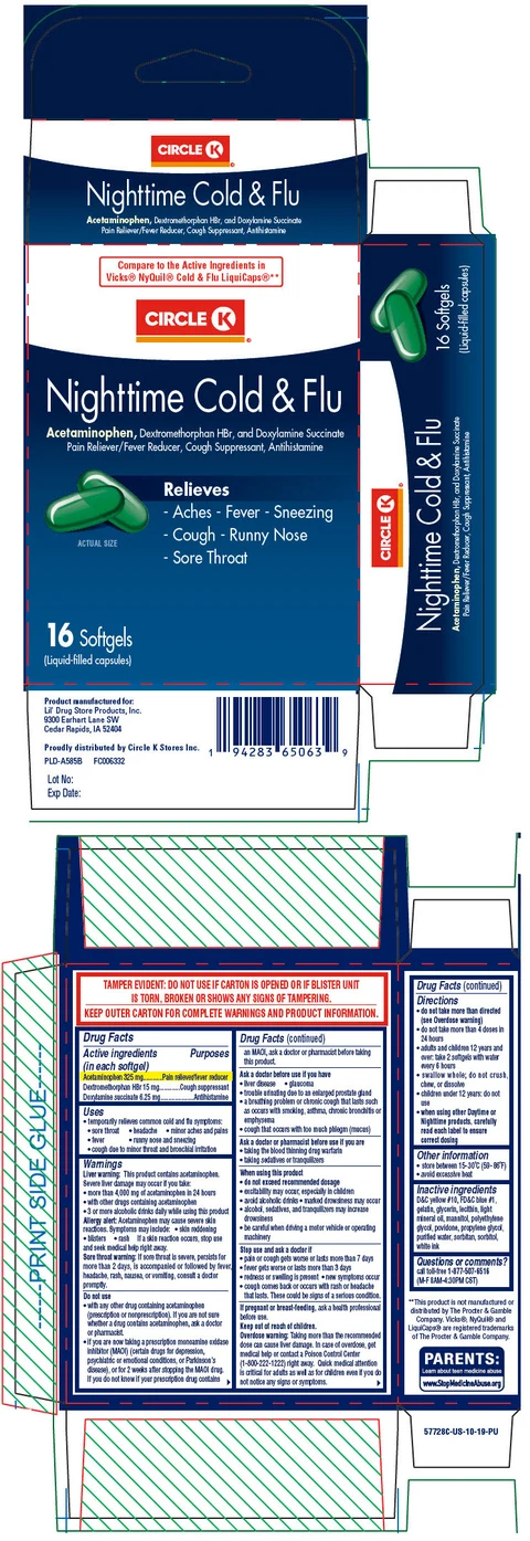 Circle K Nighttime Cold and Flu packaging