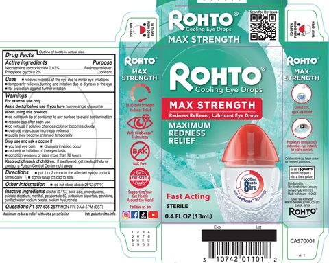 RohtoMax Strength packaging