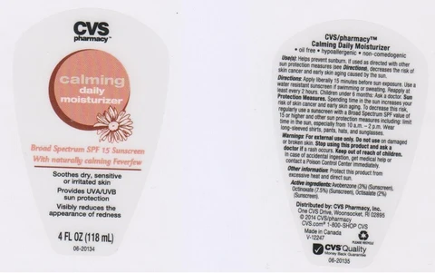 CVS PHARMACY CALMING DAILY MOISTURIZER 포장
