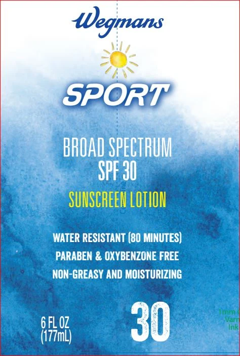 Sport Sunscreen SPF 30 Wegmans packaging