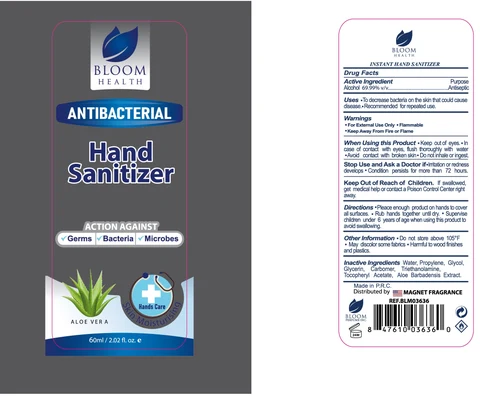 BLOOM HEALTH Hand Sanitizer 포장