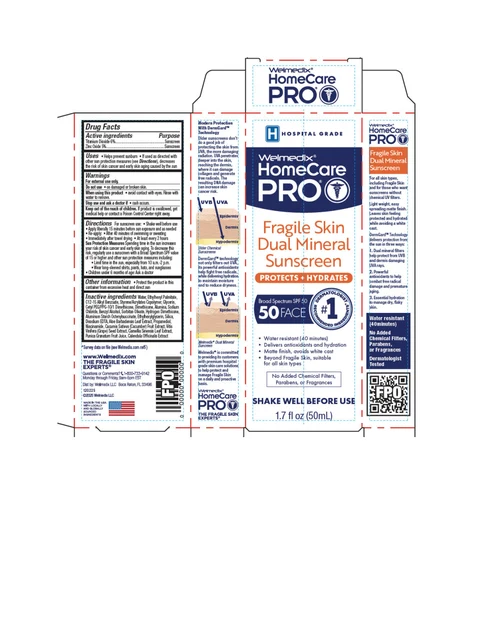 Welmedix HomeCare PRO Fragile Skin Dual Mineral Sunscreen packaging
