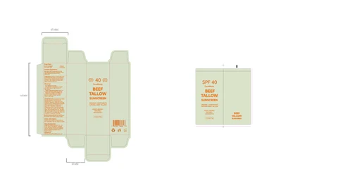 BEEF TALLOW SUNSCREEN 포장
