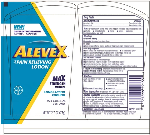 AleveX packaging