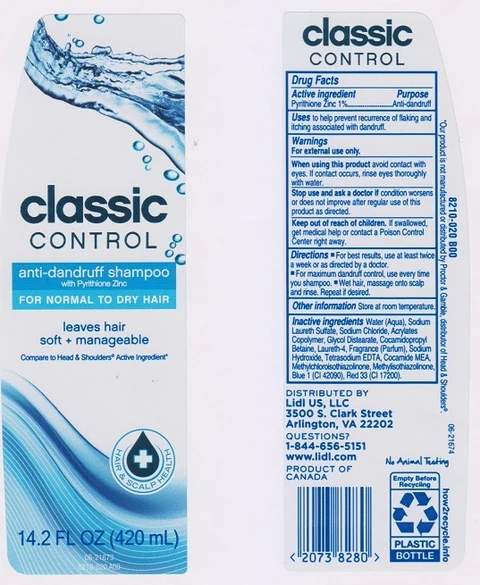 Classic Control Antidandruff packaging