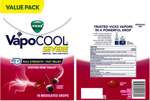 Vicks VapoCoolSEVERE 포장