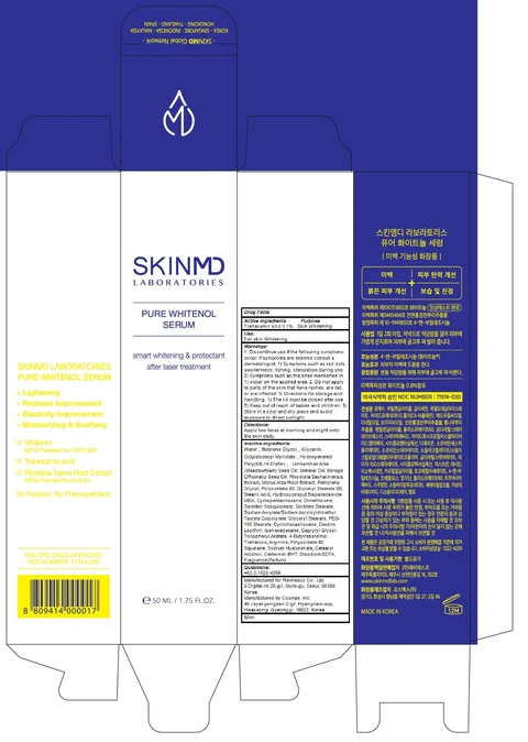 SKINMD LABORATORIES PURE WHITENOL SERUM 포장