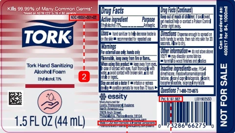 Tork Hand Sanitizing Alcohol Foam 포장