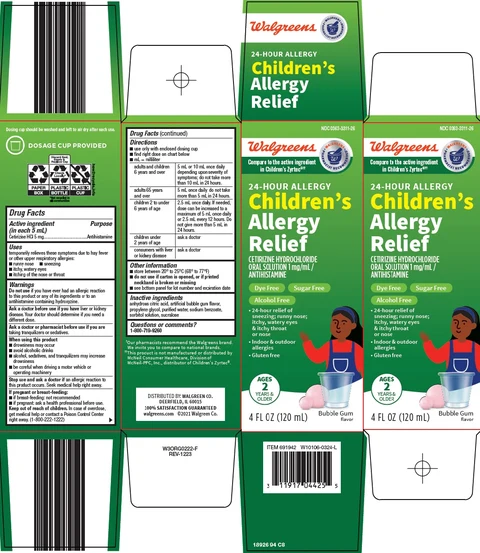 childrens allergy relief packaging