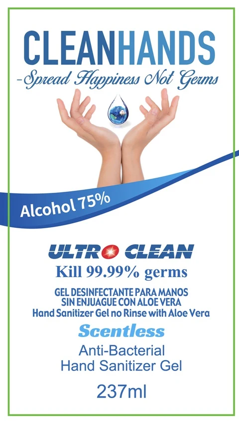 hand sanitizer packaging