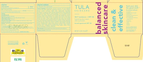 Tula 24-7 Moisture Plus SPF 30 Hydrating Day with SunscreenBroad Spectrum SPF 30 포장