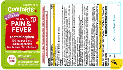 Infants Pain and Fever packaging