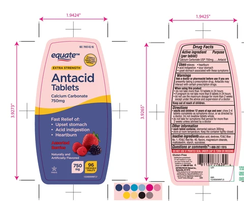 equate Extra Strength Antacid packaging