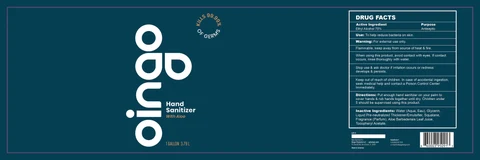 Hand Sanitizer with Aloe packaging