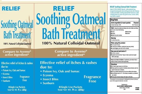 Relief Soothing Bath Treatment 포장
