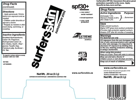 Sufersskin Sunscreen Zinc2