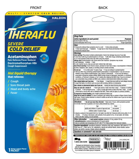 Theraflu Severe Cold Relief Daytime packaging