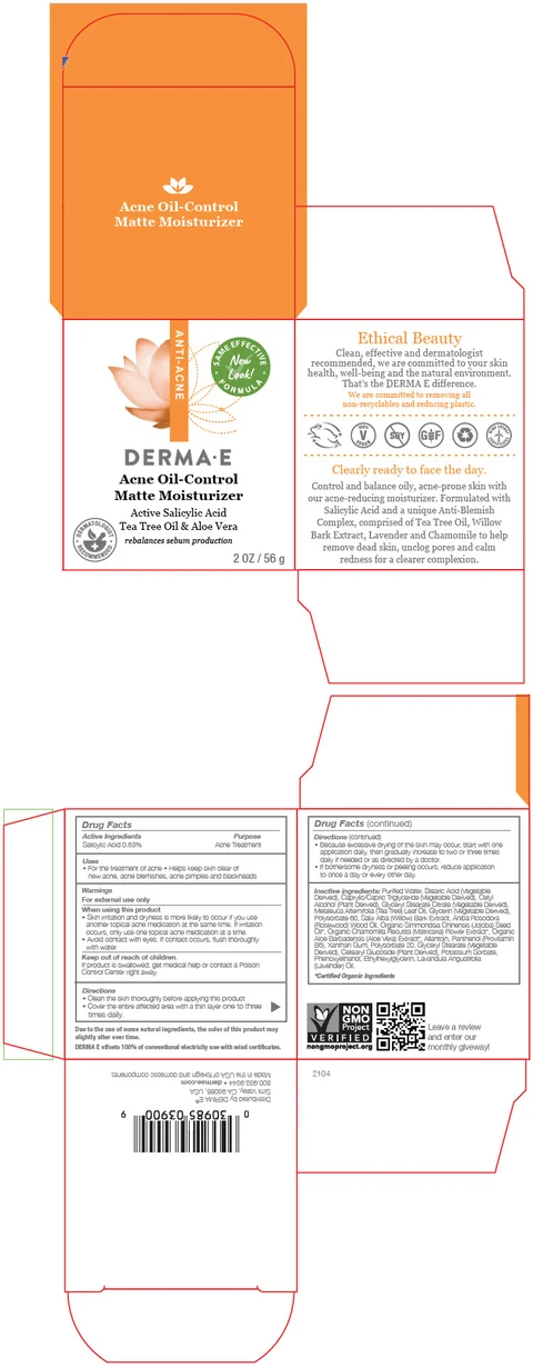 Derma E Acne Matte Moisturizer 포장