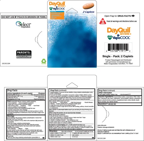 DayQuil Severe Plus Vicks Vapocool Cold and Flu 포장