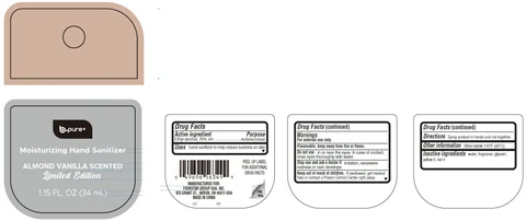 B-Pure Moisturizing Hand Sanitizer Almond Vanilla Scented 포장