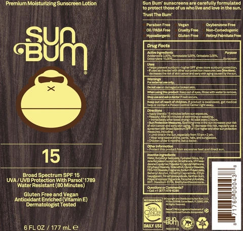 Sun Bum SPF 15 Premium Moisturizing Sunscreen 포장