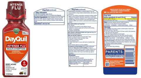 Vicks DayQuilINTENSE FLU 포장