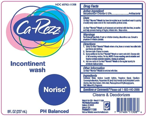 CA-REZZ - NORISC - INCONTINENT WASH packaging