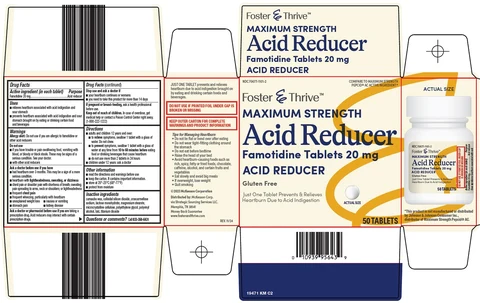 foster and thrive acid reducer packaging
