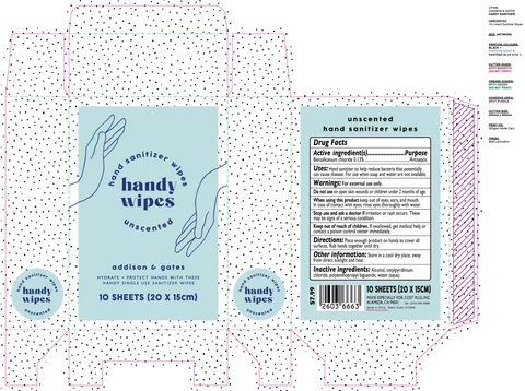 Hand Sanitizer Wipes packaging